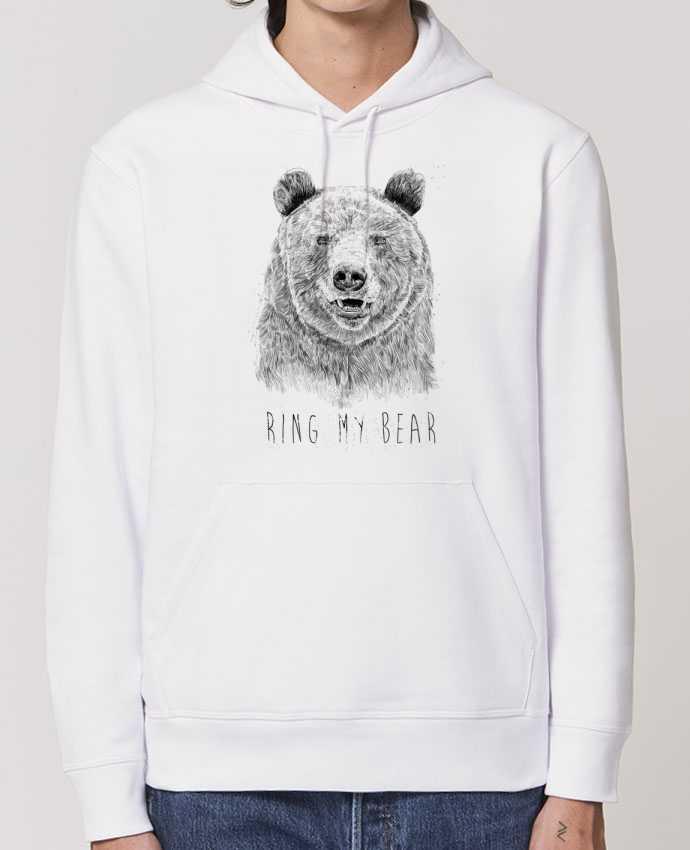 Essential unisex hoodie sweatshirt Drummer Ring my bear (bw) Par Balàzs Solti