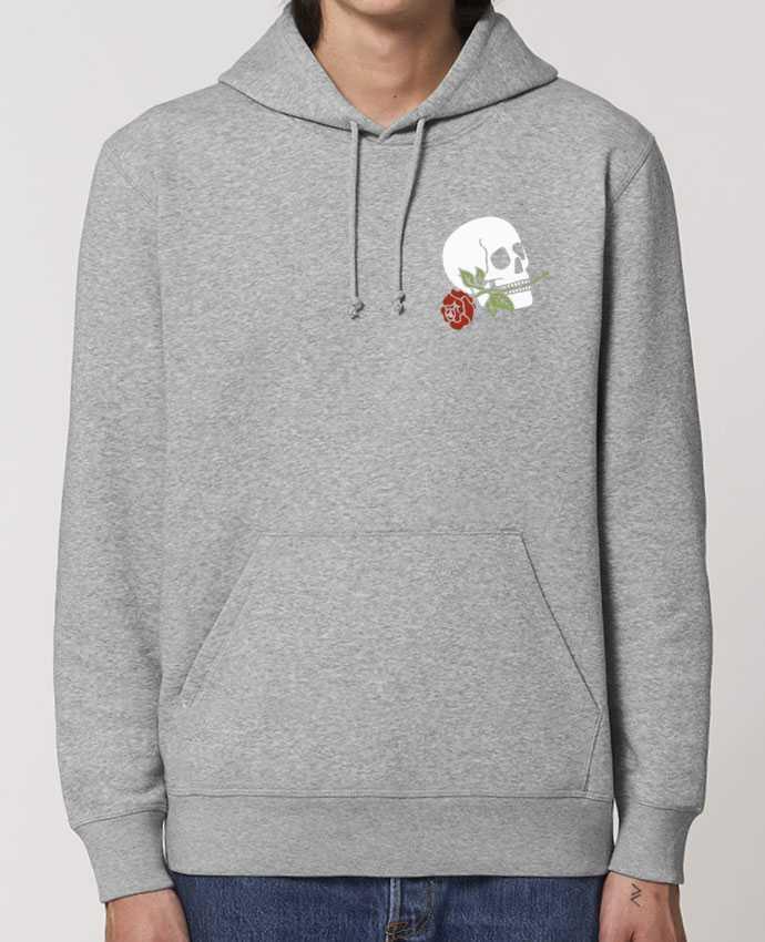 Essential unisex hoodie sweatshirt Drummer Skull flower Par Ruuud