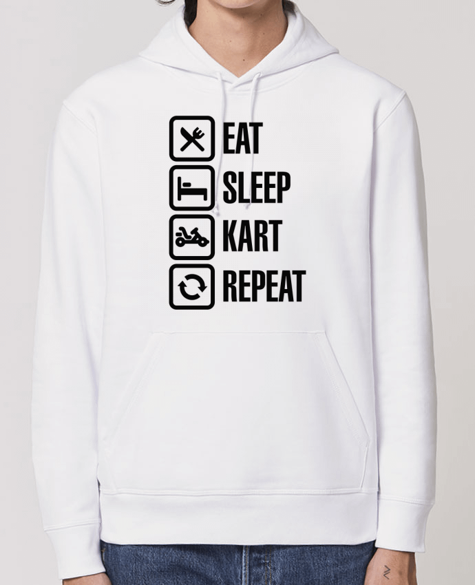 Hoodie Eat, sleep, kart, repeat Par LaundryFactory