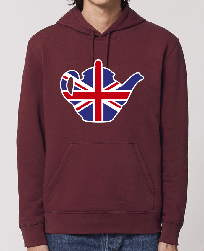 Essential unisex hoodie sweatshirt Drummer British tea pot Par LaundryFactory