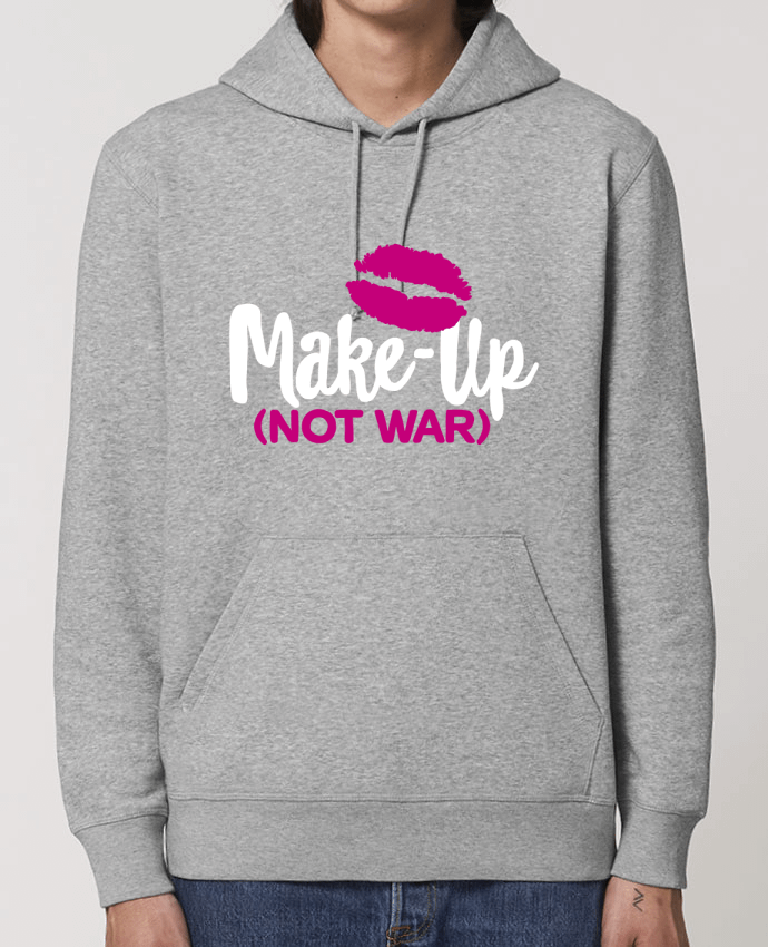 Essential unisex hoodie sweatshirt Drummer Make up not war Par LaundryFactory