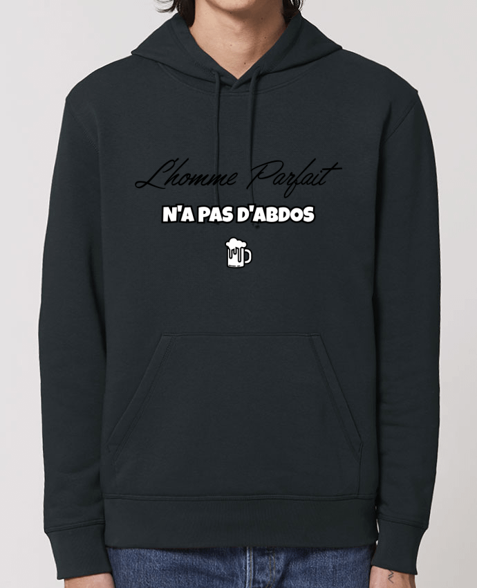 Essential unisex hoodie sweatshirt Drummer L'homme byfait n'as pas d'abdos Par tunetoo