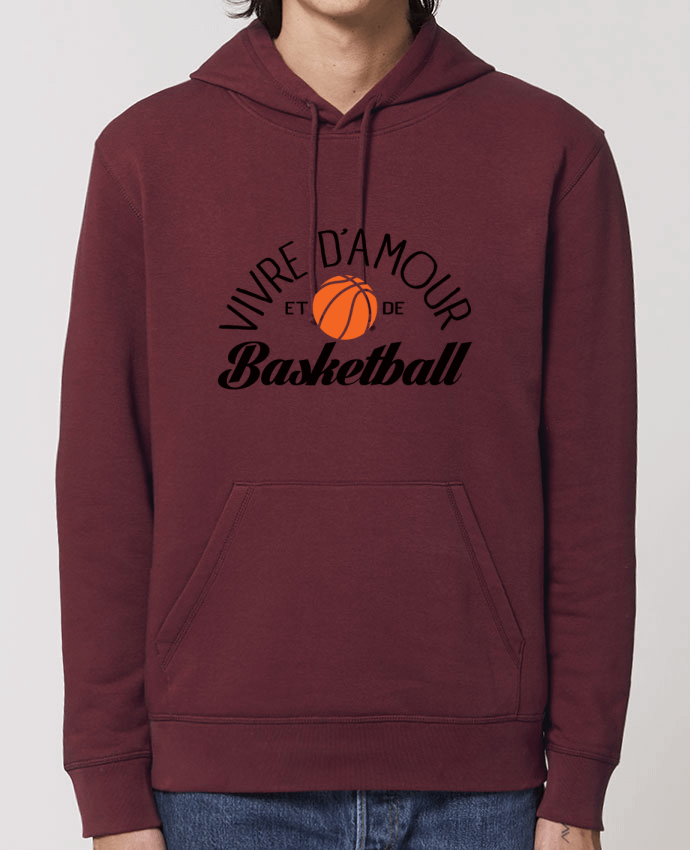 Essential unisex hoodie sweatshirt Drummer Vivre d'Amour et de Basketball Par Freeyourshirt.com