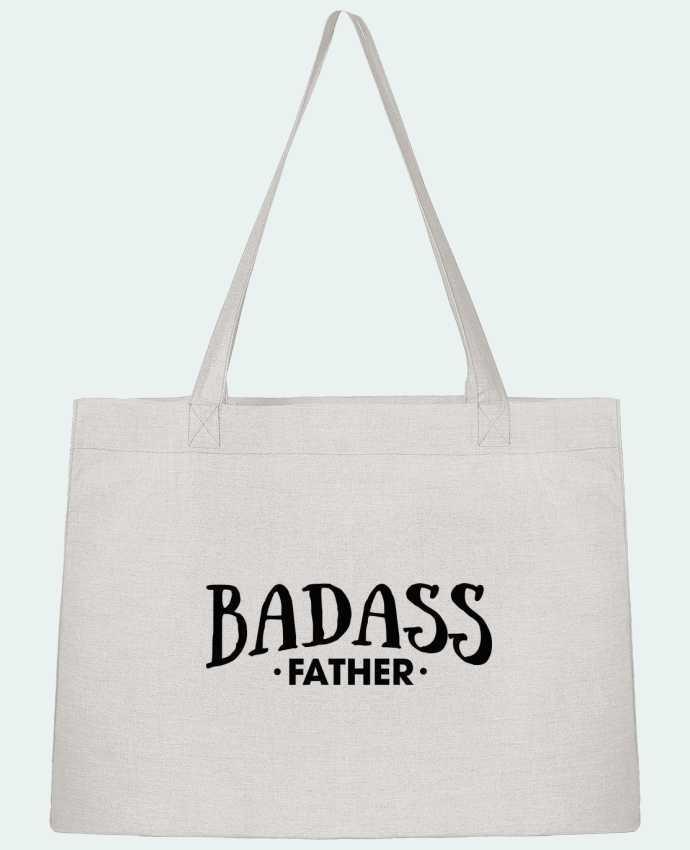 Shopping tote bag Stanley Stella Badass Father by tunetoo