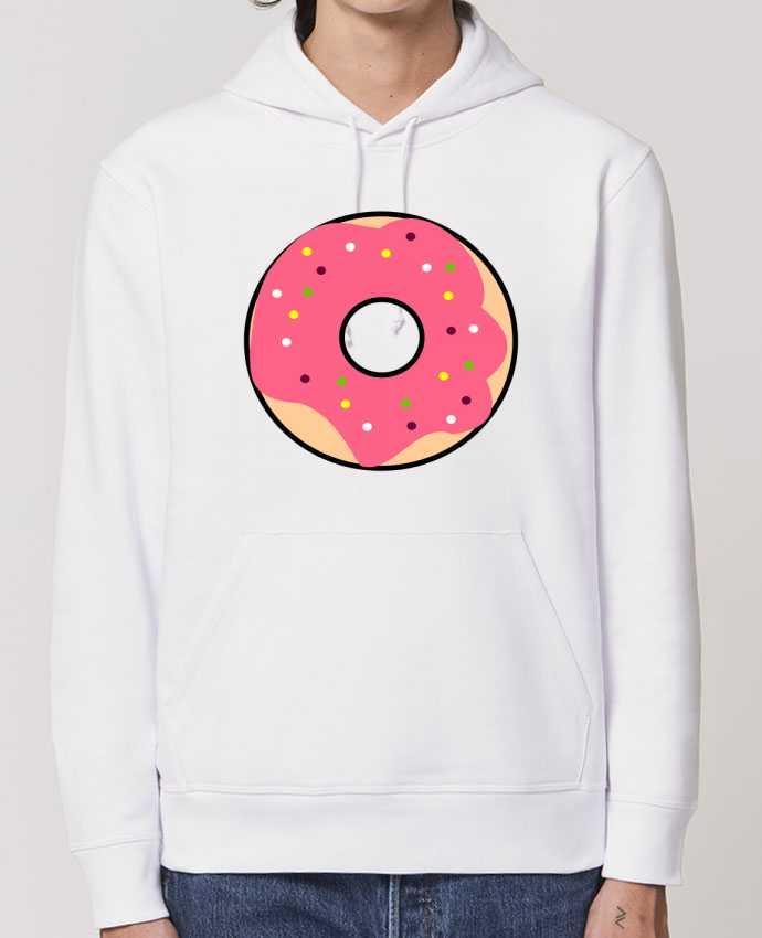 Sweat-Shirt Capuche Essentiel Unisexe Drummer Donut Rose Par K-créatif