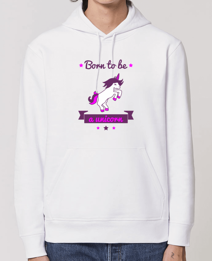 Essential unisex hoodie sweatshirt Drummer Born to be a unicorn Par Benichan