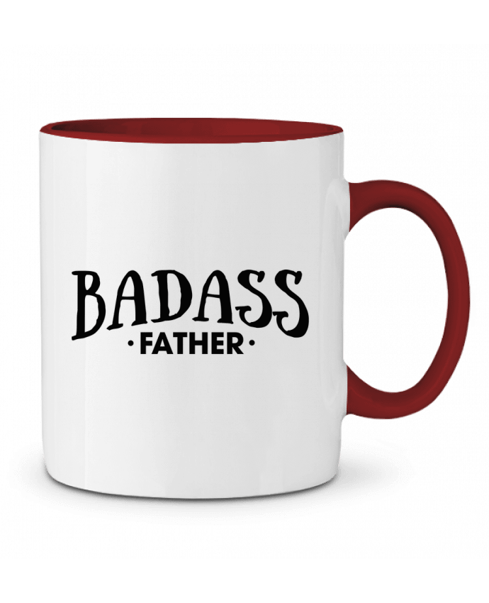 Mug bicolore Badass Father tunetoo