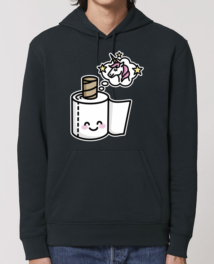 Essential unisex hoodie sweatshirt Drummer Unicorn Toilet Paper Par LaundryFactory