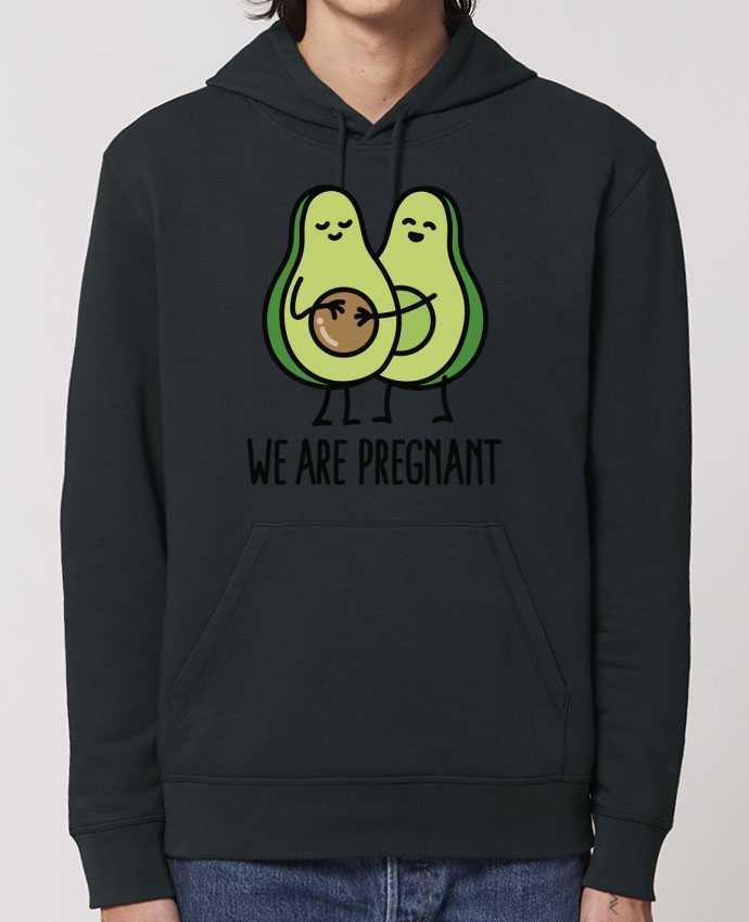Essential unisex hoodie sweatshirt Drummer Avocado we are pregnant Par LaundryFactory