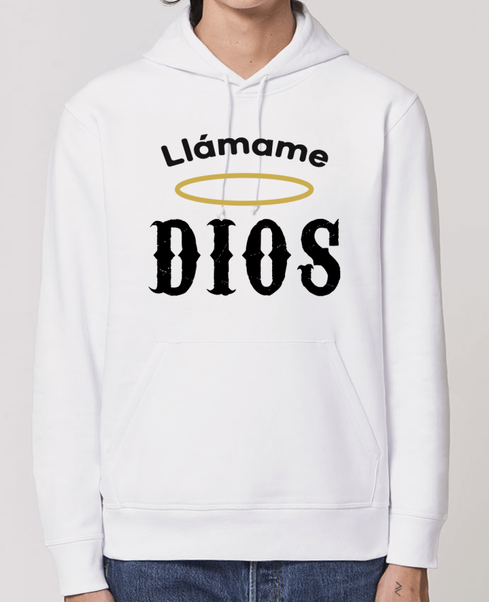 Essential unisex hoodie sweatshirt Drummer Llámame Dios Par tunetoo