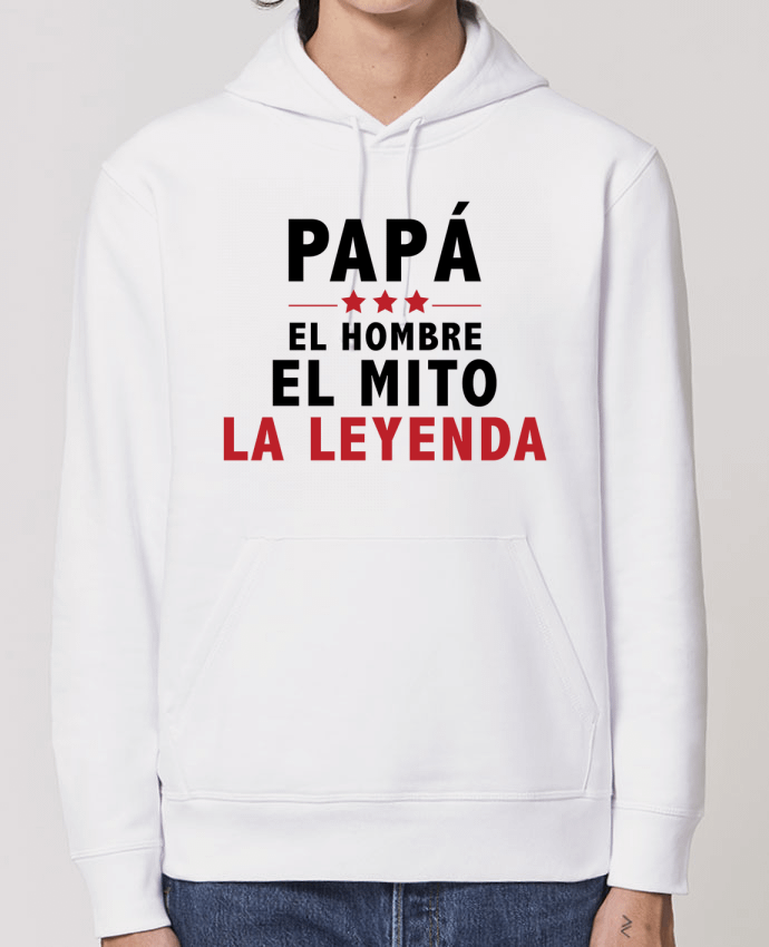 Essential unisex hoodie sweatshirt Drummer PAPÁ : EL HOMBRE EL MITO LA LEYENDA Par tunetoo