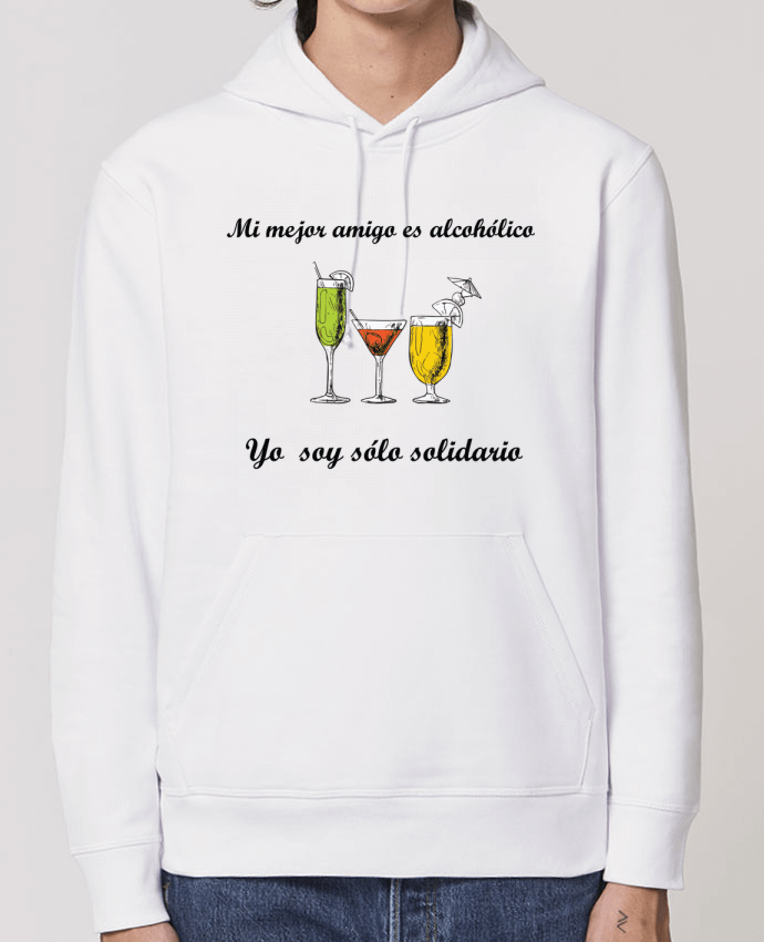 Sudadera Essential con capucha unisex  Drummer Mi mejor amigo es alcohólico, yo soy sólo solidario Par tunetoo