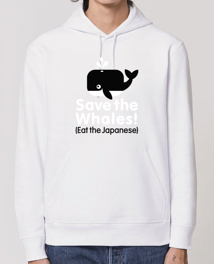 Hoodie SAVE THE WHALES EAT THE JAPANESE Par LaundryFactory