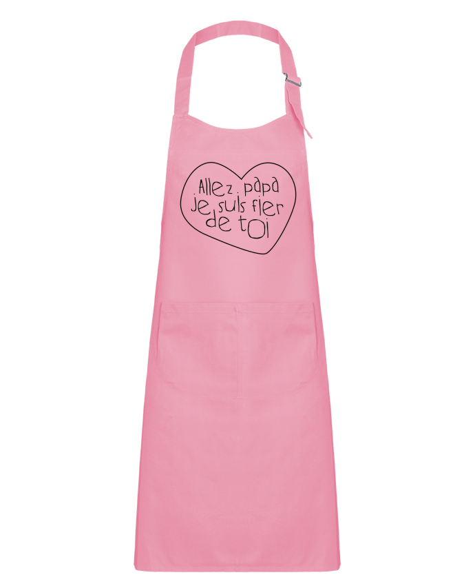 Kids chef pocket apron Allez papa je suis fier de toi by tunetoo