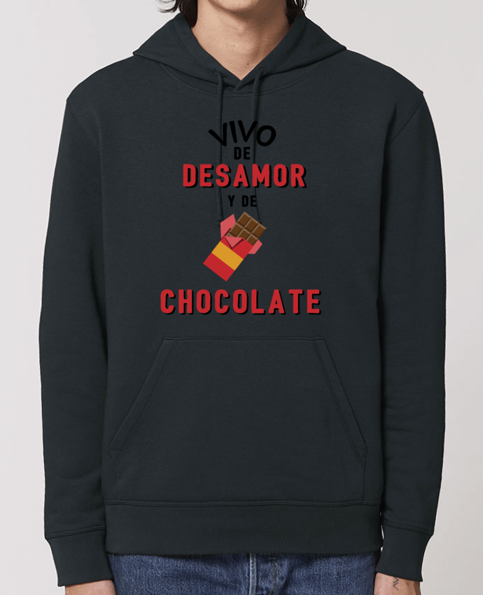 Essential unisex hoodie sweatshirt Drummer Vivo de desamor y de chocolate Par tunetoo