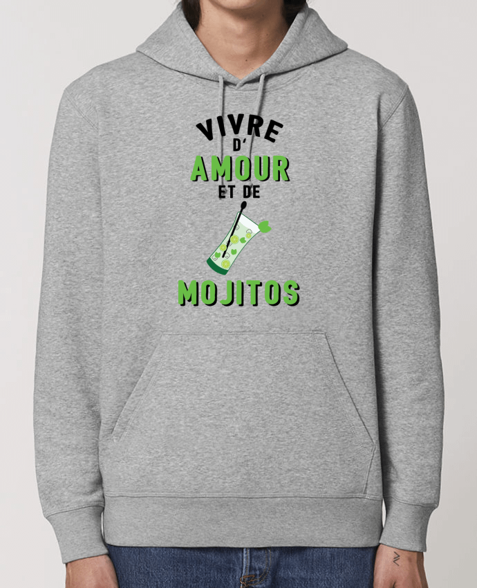 Essential unisex hoodie sweatshirt Drummer Vivre d'amour et de mojitos Par tunetoo