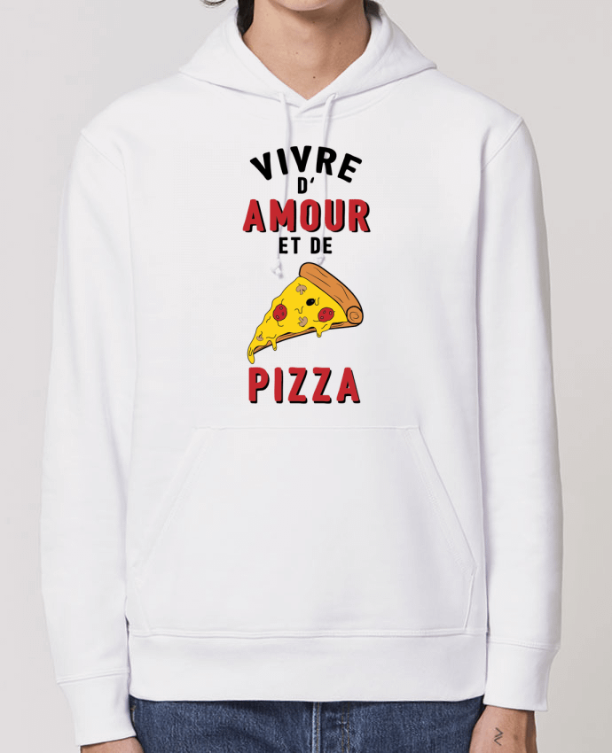 Essential unisex hoodie sweatshirt Drummer Vivre d'amour et de pizza Par tunetoo