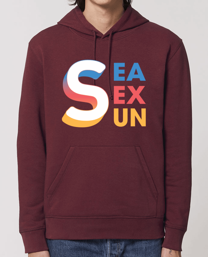 Essential unisex hoodie sweatshirt Drummer Sea Sex Sun Par tunetoo