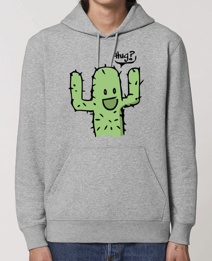 Essential unisex hoodie sweatshirt Drummer cactus calin gratuit Par Tête Au Carré