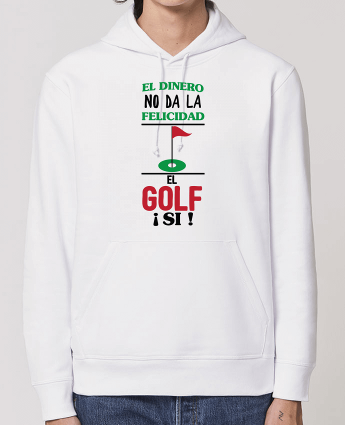 Essential unisex hoodie sweatshirt Drummer El dinero no da la felicidad, el golf si ! Par tunetoo