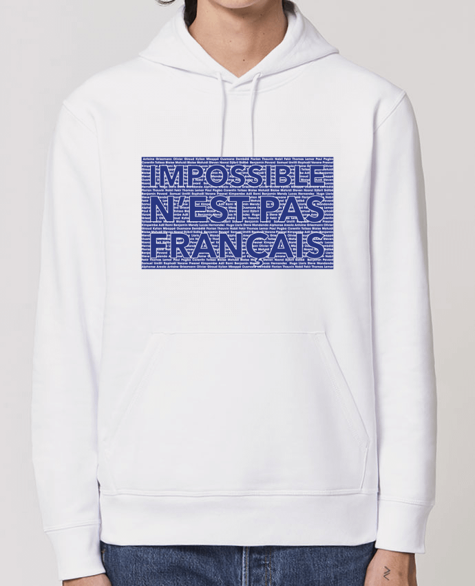 Essential unisex hoodie sweatshirt Drummer Impossible n'est pas français Par tunetoo