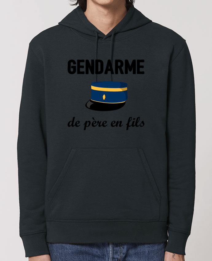 Essential unisex hoodie sweatshirt Drummer Gendarme de père en fils Par tunetoo
