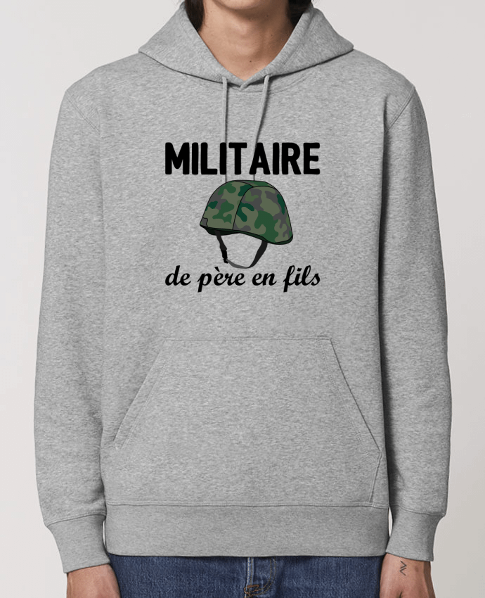 Sweat-Shirt Capuche Essentiel Unisexe Drummer Militaire de père en fils Par tunetoo