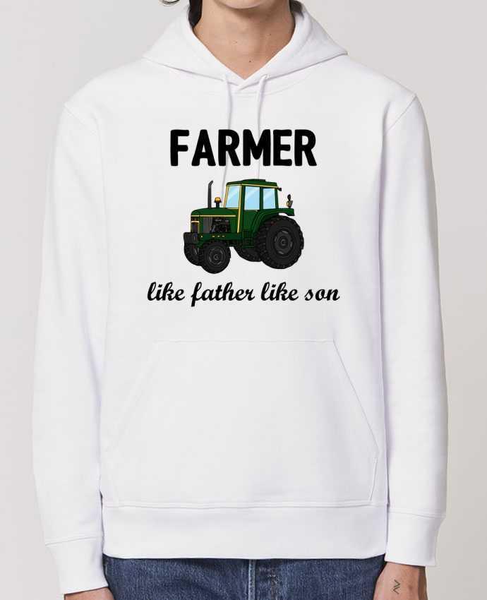 Sweat-Shirt Capuche Essentiel Unisexe Drummer Farmer Like father like son Par tunetoo