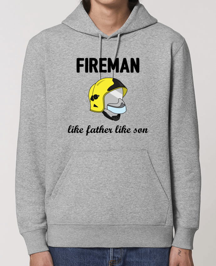 Sweat-Shirt Capuche Essentiel Unisexe Drummer Fireman Like father like son Par tunetoo