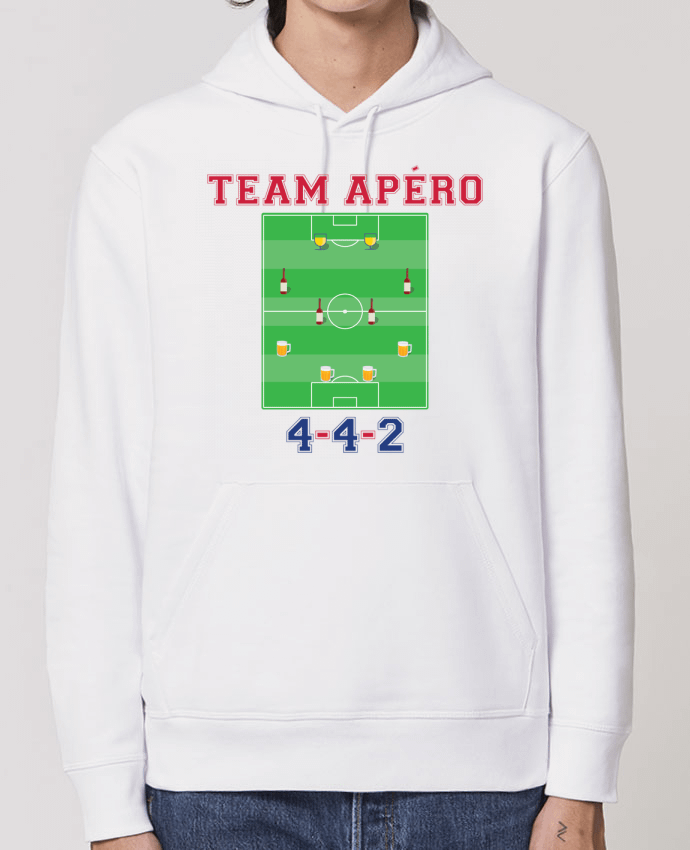 Essential unisex hoodie sweatshirt Drummer Team apéro football Par tunetoo