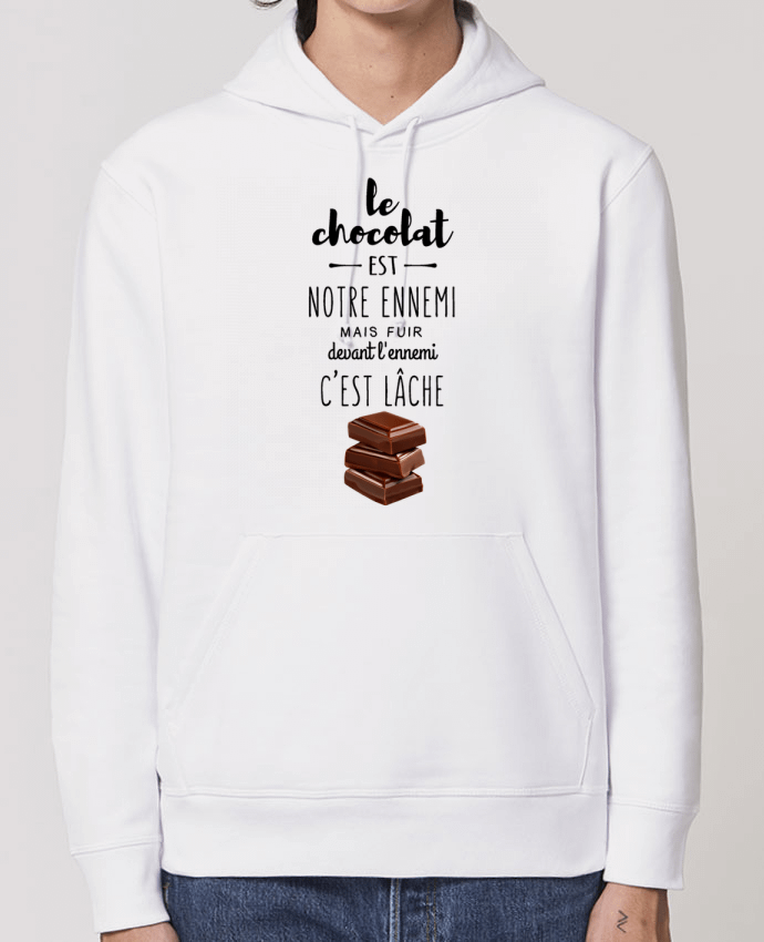 Essential unisex hoodie sweatshirt Drummer chocolat Par DesignMe