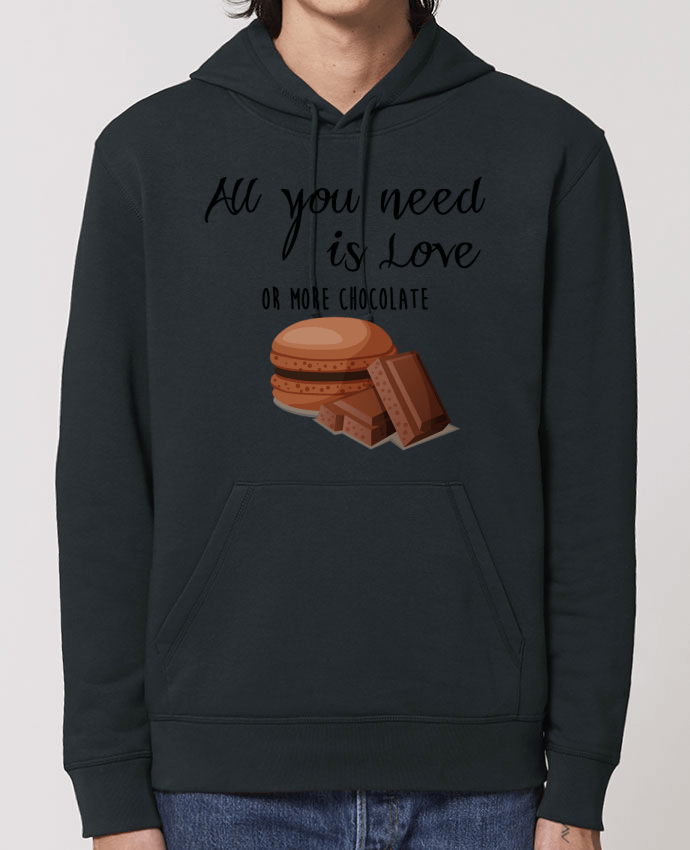 Essential unisex hoodie sweatshirt Drummer all you need is love ...or more chocolate Par DesignMe