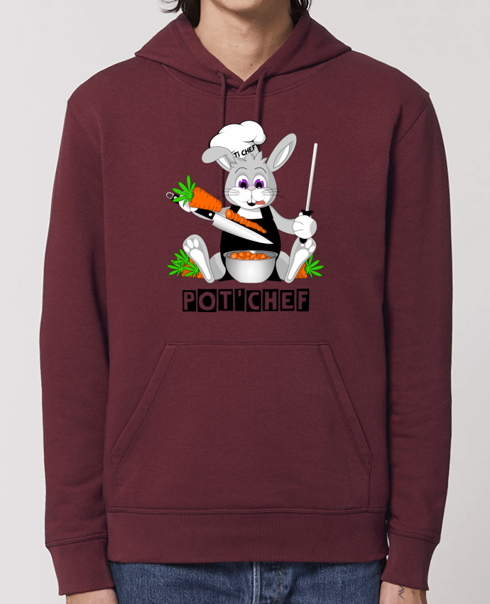 Essential unisex hoodie sweatshirt Drummer Lapin Pot'Chef Par CoeurDeChoux