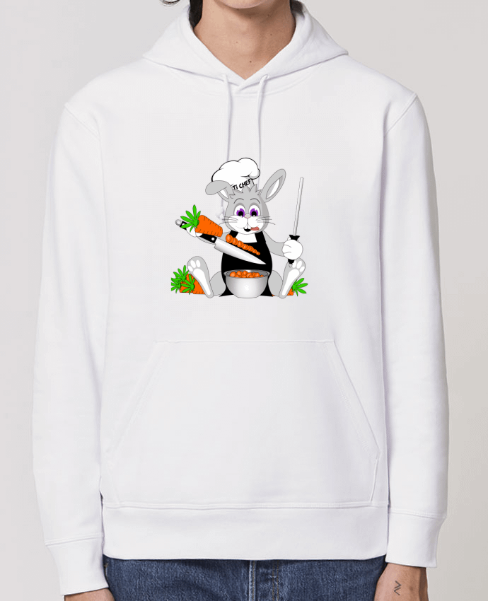 Essential unisex hoodie sweatshirt Drummer Lapin Pot'Chef - sans typo Par CoeurDeChoux