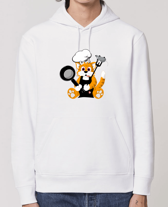 Essential unisex hoodie sweatshirt Drummer Chat Pot'Chef Par CoeurDeChoux