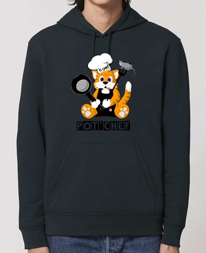 Hoodie Chat Pot'Chef - typo Par CoeurDeChoux