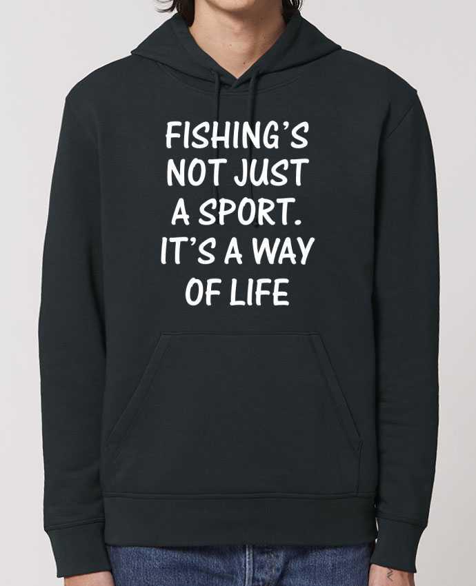 Essential unisex hoodie sweatshirt Drummer Fishing way of life Par Original t-shirt