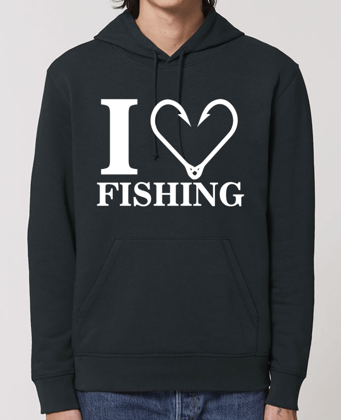 Essential unisex hoodie sweatshirt Drummer I love fishing Par Original t-shirt