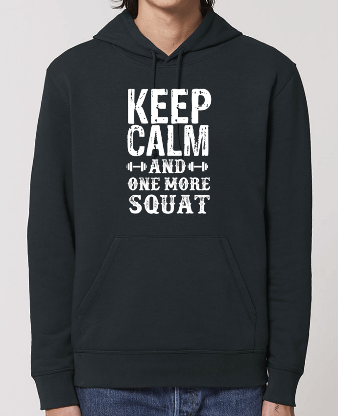 Essential unisex hoodie sweatshirt Drummer Keep calm and one more squat Par Original t-shirt