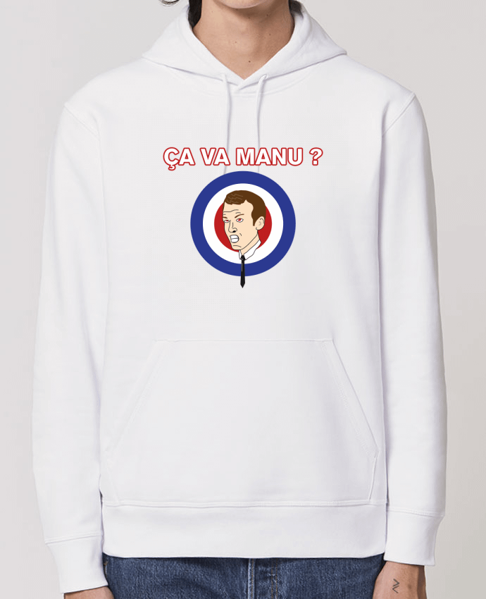 Essential unisex hoodie sweatshirt Drummer Emmanuel Macron ça va manu ? Par tunetoo