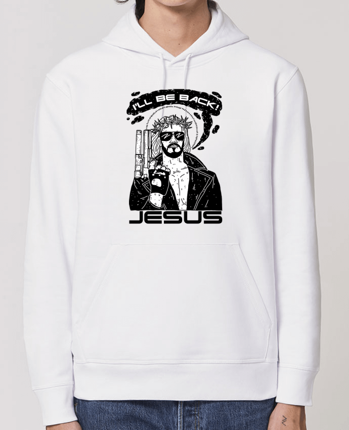 Essential unisex hoodie sweatshirt Drummer Terminator Jesus Par Nick cocozza
