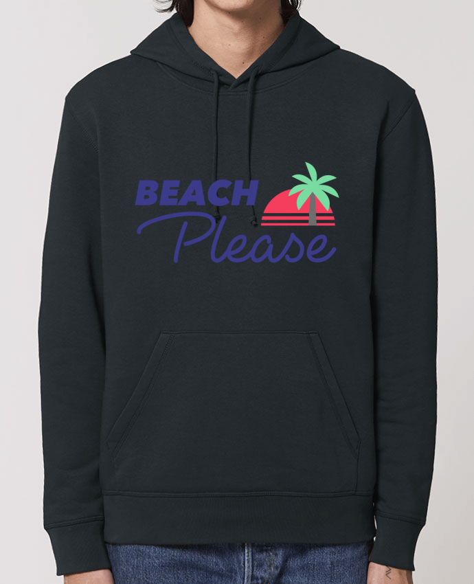 Sweat-Shirt Capuche Essentiel Unisexe Drummer Beach please Par Ruuud