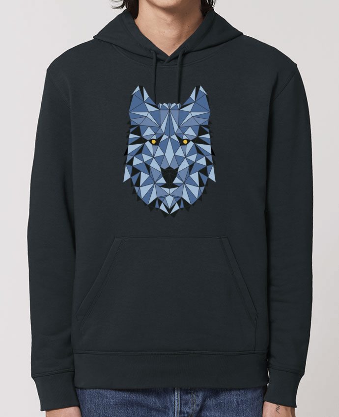 Essential unisex hoodie sweatshirt Drummer wolf - geometry 3 Par /wait-design