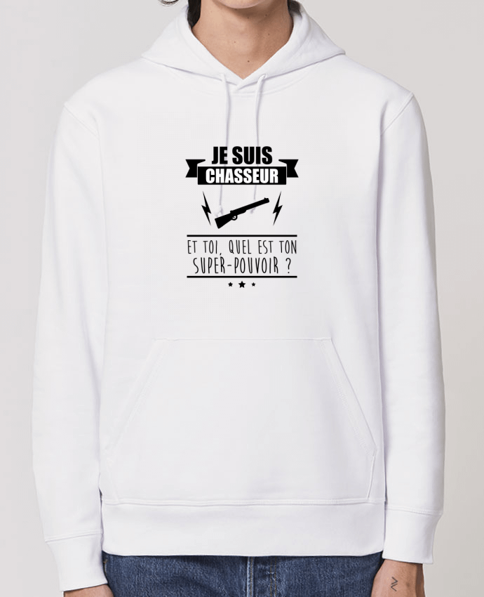 Essential unisex hoodie sweatshirt Drummer Je suis chasseur et toi, quel est on super-pouvoir ? Par Benichan