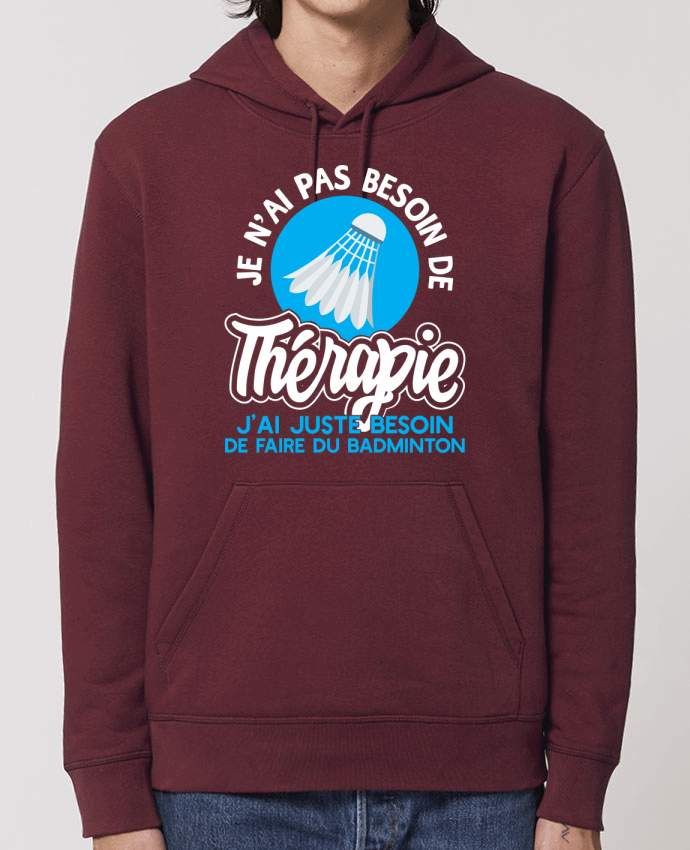 Essential unisex hoodie sweatshirt Drummer Thérapie badminton Par Original t-shirt