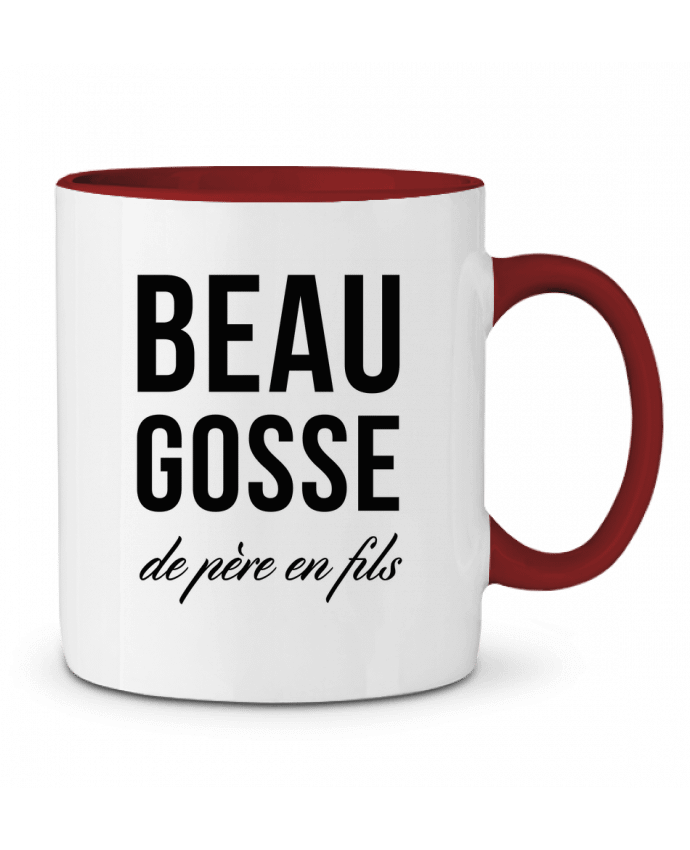 Two-tone Ceramic Mug Beau gosse de père en fils tunetoo