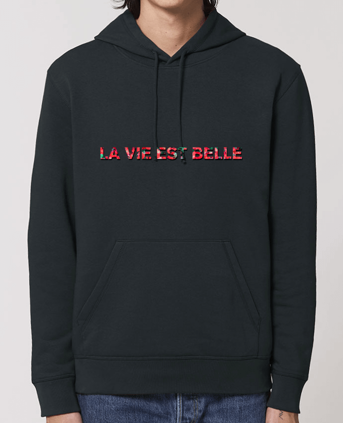 Essential unisex hoodie sweatshirt Drummer La vie est belle Par tunetoo