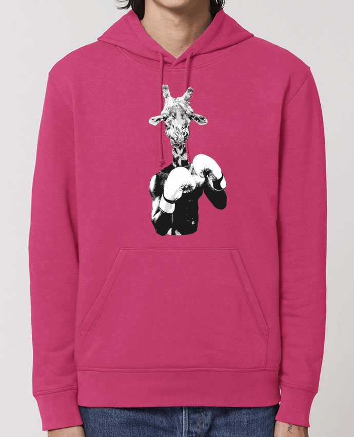 Essential unisex hoodie sweatshirt Drummer Girafe boxe Par justsayin