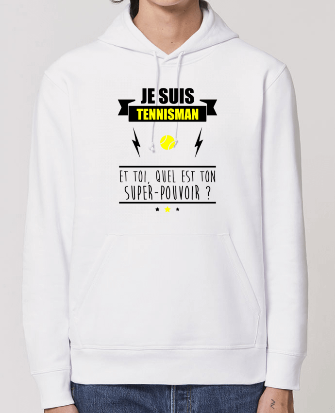 Sudadera Essential con capucha unisex  Drummer Je suis tennisman et toi, quel est ton super-pouvoir ? Par Benichan