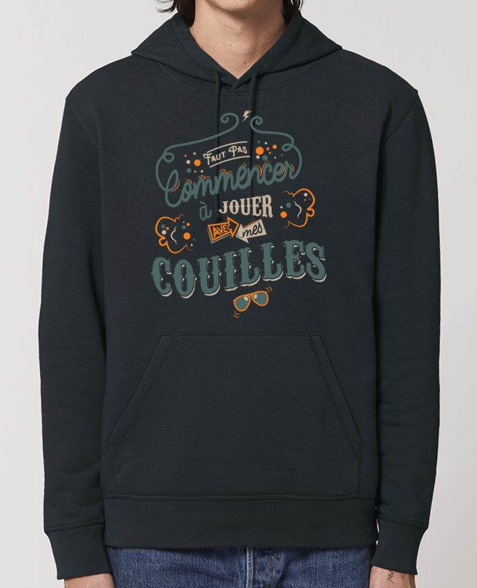 Essential unisex hoodie sweatshirt Drummer Faut pas commencer à jouer avec mes couilles Par PTIT MYTHO